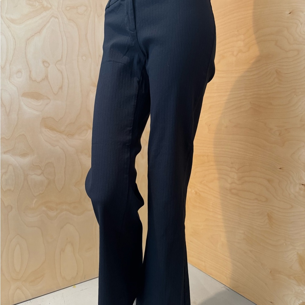 Le Chateau Elegant Black Ribbed trousers